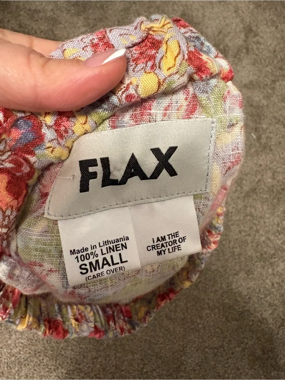 Flax Lithuania Linen Cottagecore Floral Maxi Skirt